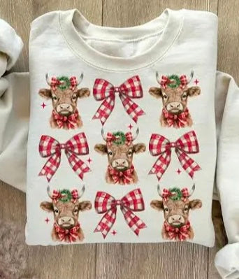 Christmas Jumper ~ Cows & Bows